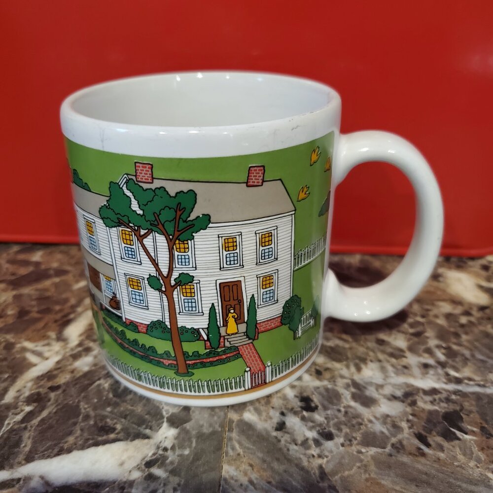 Vintage Hickory Farms Homestead Collection Cup Mug Made in Japan